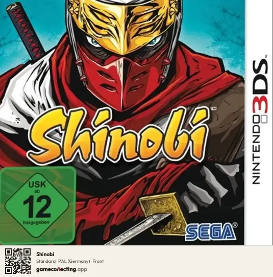 Shinobi Nintendo 3DS, Germany box front