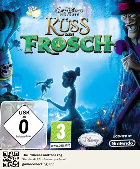 The Princess and the Frog Nintendo DS, Germany box front