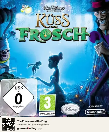 The Princess and the Frog Nintendo DS, Germany box front