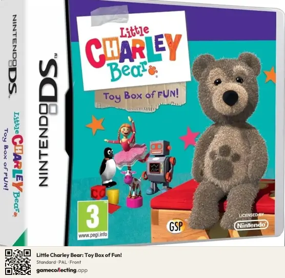 Little Charley Bear: Toy Box of Fun! Nintendo DS, PAL box front