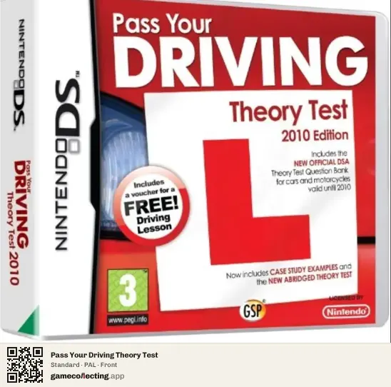 Pass Your Driving Theory Test Nintendo DS, PAL box front