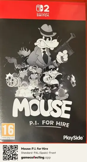 Mouse: P.I. for Hire Nintendo Switch 2, Spain box front