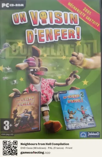 Neighbours from Hell Compilation Computer, France box front
