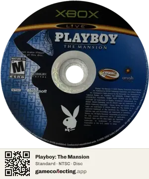 Playboy: The Mansion Xbox, NTSC disc