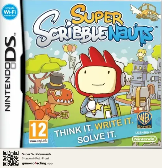 Super Scribblenauts Nintendo DS, PAL box front