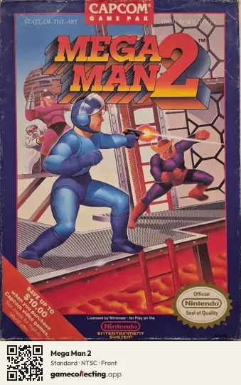 Mega Man 2 Nintendo Entertainment System, NTSC box front