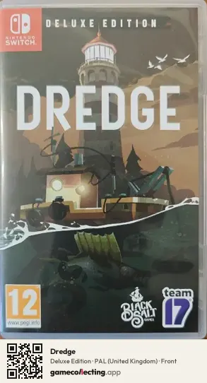 Dredge Nintendo Switch, United Kingdom box front