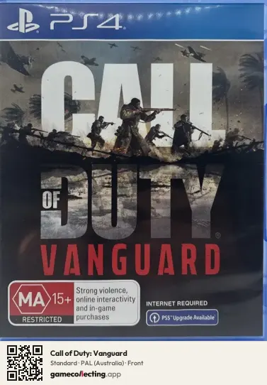 Call of Duty: Vanguard PlayStation 4, Australia box front