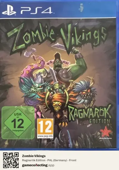 Zombie Vikings PlayStation 4, Germany box front