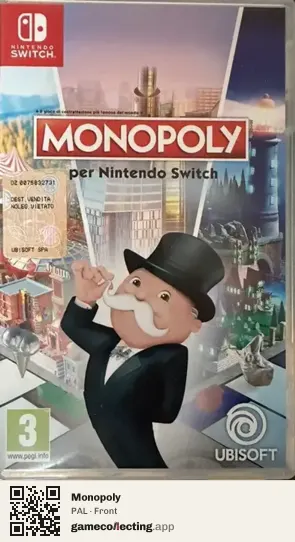Monopoly Nintendo Switch, PAL box front