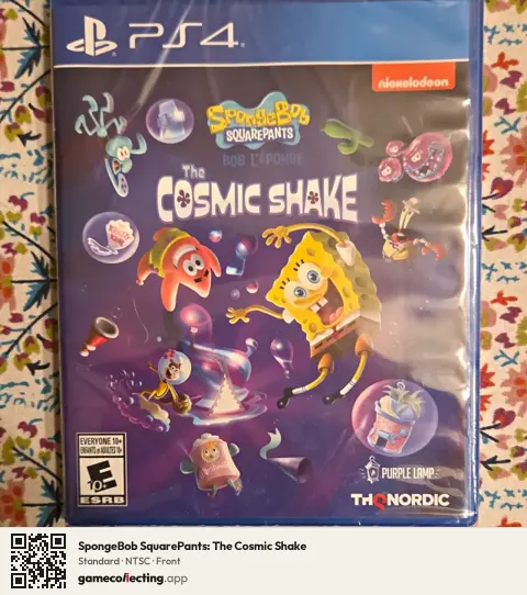 SpongeBob SquarePants: The Cosmic Shake PlayStation 4, NTSC box front