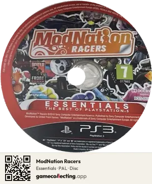 ModNation Racers PlayStation 3, PAL disc