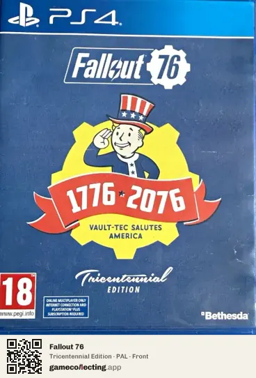 Fallout 76 PlayStation 4, PAL box front