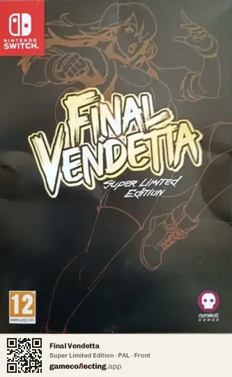 Final Vendetta Nintendo Switch, PAL box front