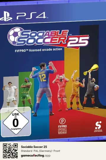 Sociable Soccer 25 PlayStation 4, Germany box front