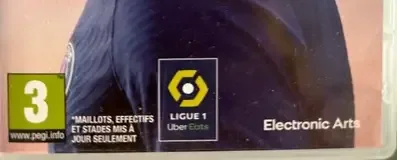 FIFA 22, the PEGI square on its front