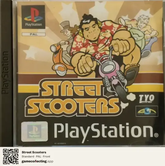 Street Scooters PlayStation, PAL box front