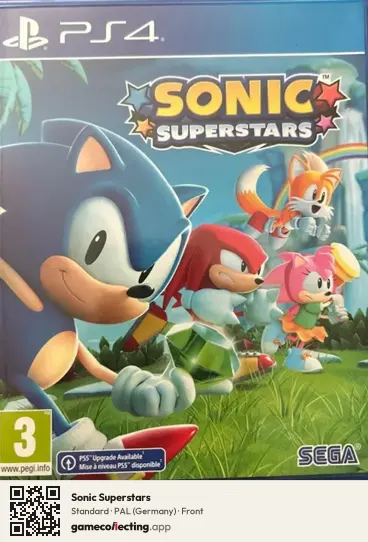 Sonic Superstars PlayStation 4, Germany box front