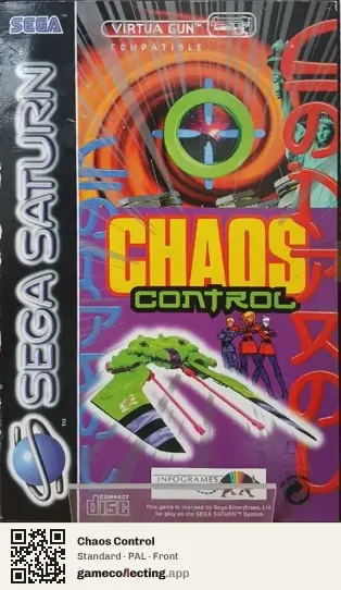 Chaos Control Sega Saturn, PAL box front