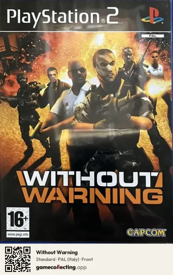 Without Warning PlayStation 2, Italy box front