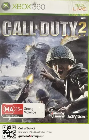 Call of Duty 2 Xbox 360, Australia box front