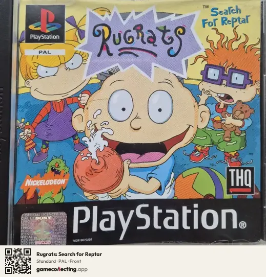 Rugrats: Search for Reptar PlayStation, PAL box front