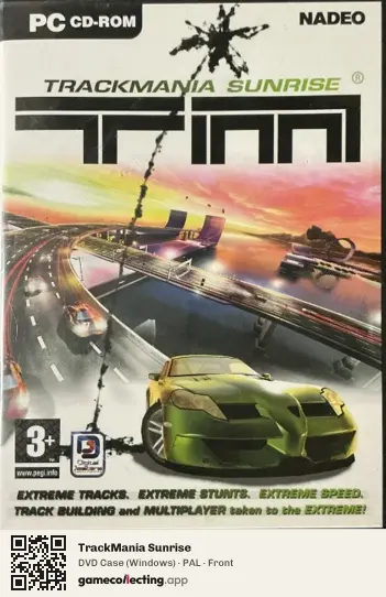 TrackMania Sunrise Computer, PAL box front