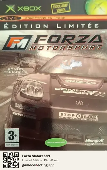 Forza Motorsport Xbox, PAL box front