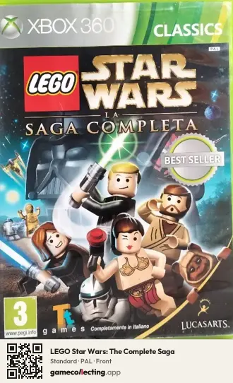 LEGO Star Wars: The Complete Saga Xbox 360, PAL box front