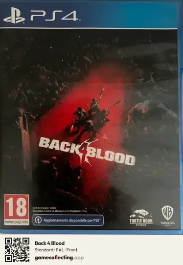 Back 4 Blood PlayStation 4, PAL box front