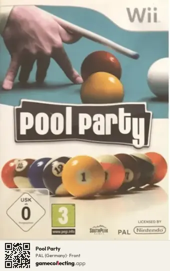 Pool Party Nintendo Wii, Germany box front