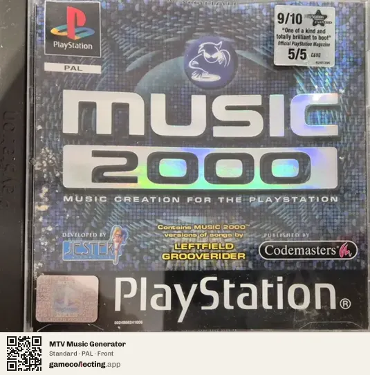 MTV Music Generator PlayStation, PAL box front