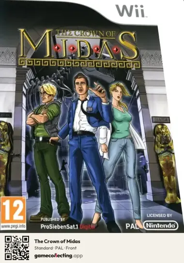 The Crown of Midas Nintendo Wii, PAL box front