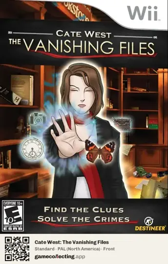 Cate West: The Vanishing Files Nintendo Wii, North America box front