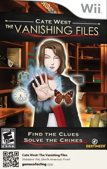 Cate West: The Vanishing Files Nintendo Wii, North America box front
