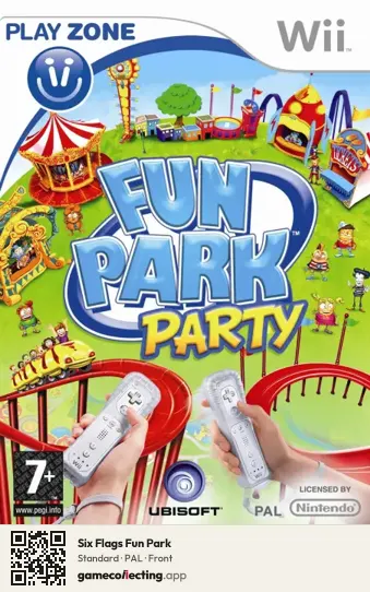 Six Flags Fun Park Nintendo Wii, PAL box front