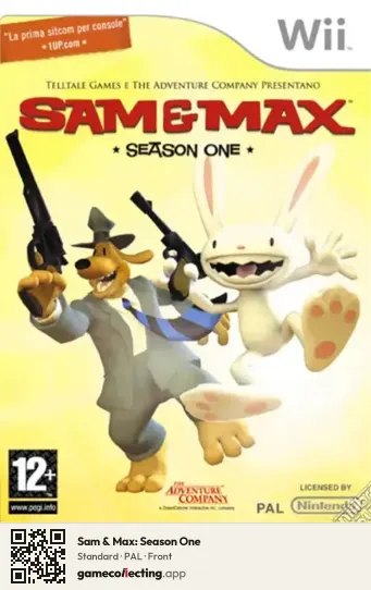 Sam & Max: Season One Nintendo Wii, PAL box front