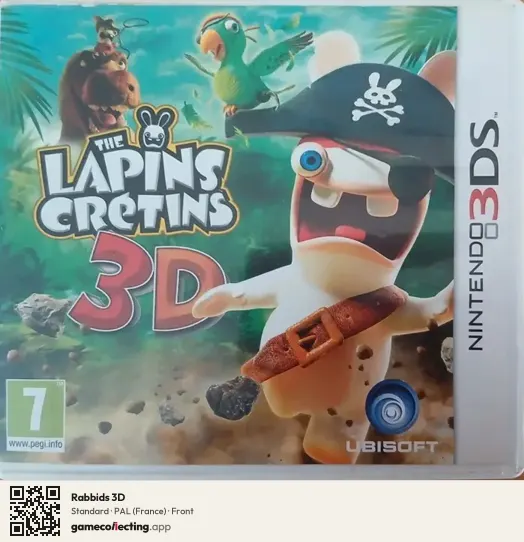 Rabbids 3D Nintendo 3DS, France box front