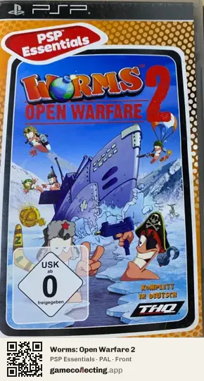 Worms: Open Warfare 2 PlayStation Portable, PAL box front