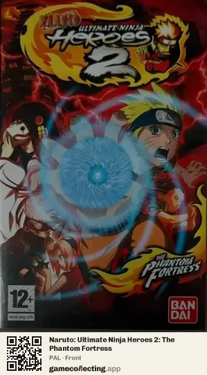 Naruto: Ultimate Ninja Heroes 2: The Phantom Fortress PlayStation Portable, PAL box front