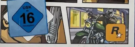 Grand Theft Auto: Liberty City Stories, the USK square on its front
