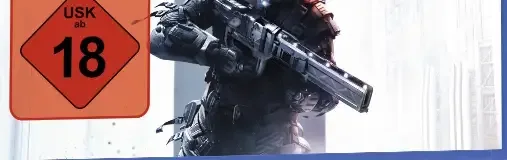 Killzone: Shadow Fall, the USK square on its front