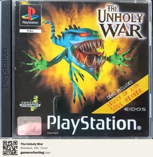 The Unholy War PlayStation, PAL box front