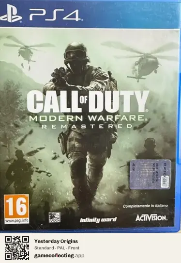 Yesterday Origins PlayStation 4, PAL box front