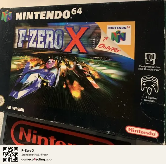 F-Zero X Nintendo 64, PAL box front