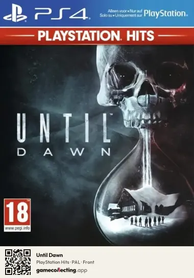 Until Dawn PlayStation 4, PAL box front