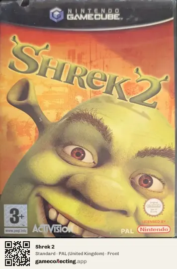 Shrek 2 Nintendo GameCube, United Kingdom box front