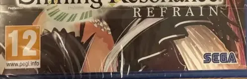 Shining Resonance Refrain, the PEGI square on its front