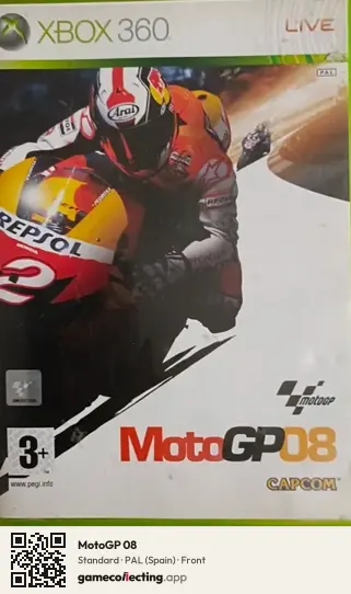 MotoGP 08 Xbox 360, Spain box front