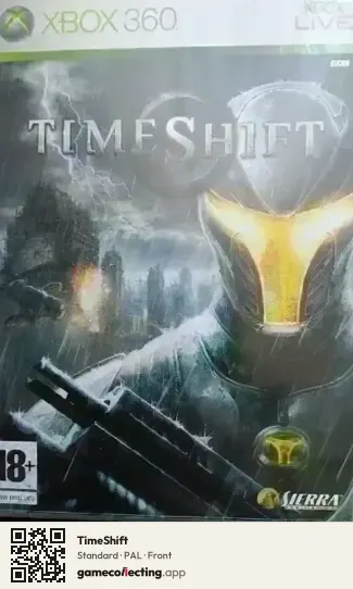 TimeShift Xbox 360, PAL box front